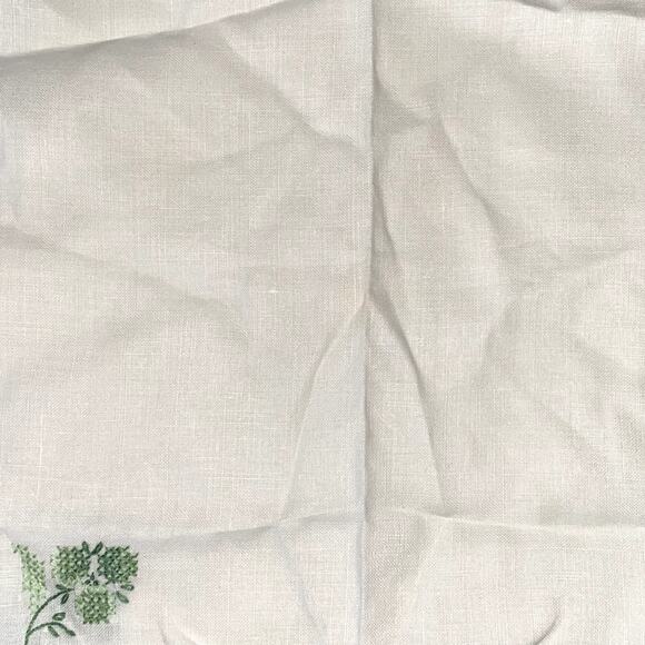 6 vintage white linen napkins with scalloped edges & embroidered - Picture 6 of 6